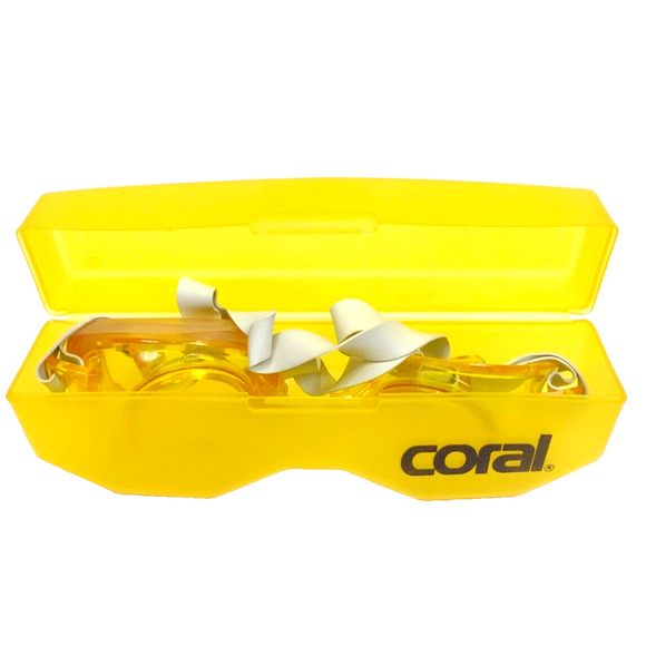 CORAL Swim Rubber Goggles and Case Missing Parts - Yellow - Picture 2 of 9